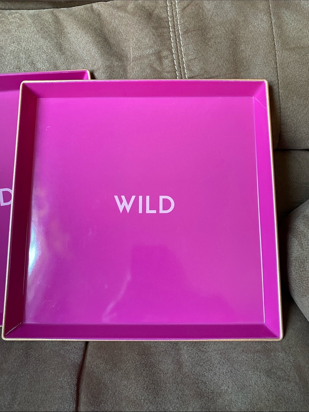 Magenta serving Tray Set - 2 - Picture 3 of 5